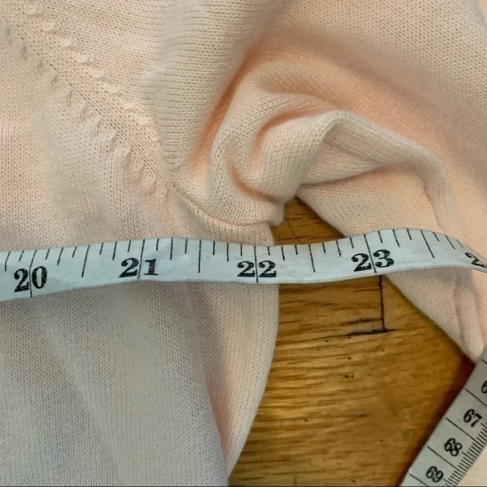 Lands End size 1X pale pink knit top - Picture 5 of 9